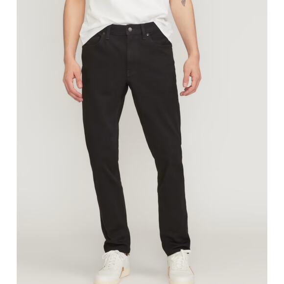 Everlane The Slim 4-Way Stretch Organic Jean | Uniform Black 35x32 - Picture 1 of 6